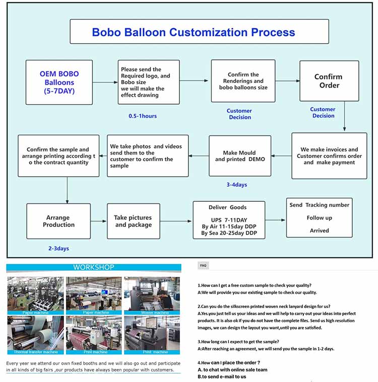 Customization LED BOBO balloon