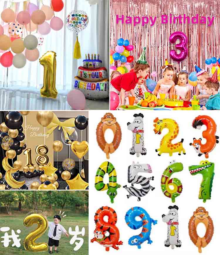 number foil balloon number foil balloon