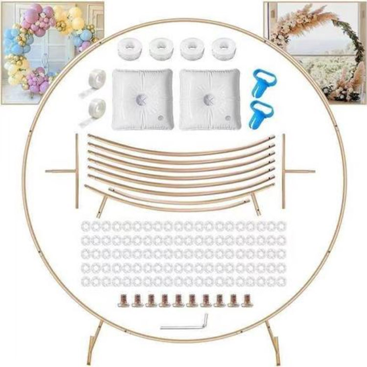 Арка с балон с кръгла метална скоба