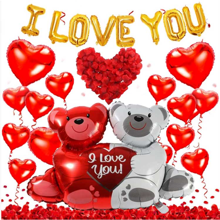 Фолиеви балони за Свети Валентин